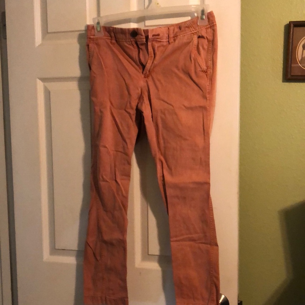 JCrew Factory garment dyed boyfriend pants. Size 0